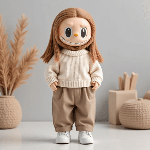Group photo into soft plush Labubu avatar – Labubu plush style avatar maker