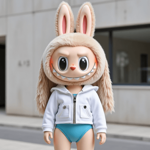 Funny face transformed with Labubu Generator – big-eyed Labubu avatar