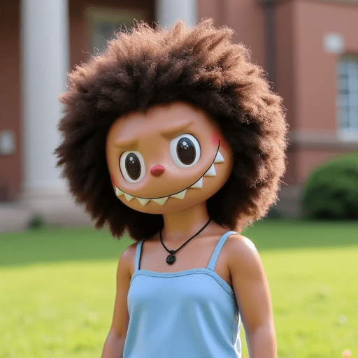 Child portrait turned into Labubu avatar using Labubu transformation tool